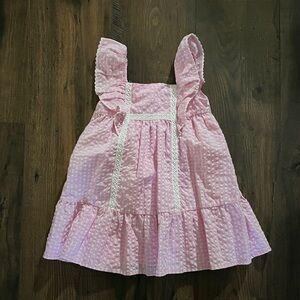 Janie and Jack Pink Gingham Dress